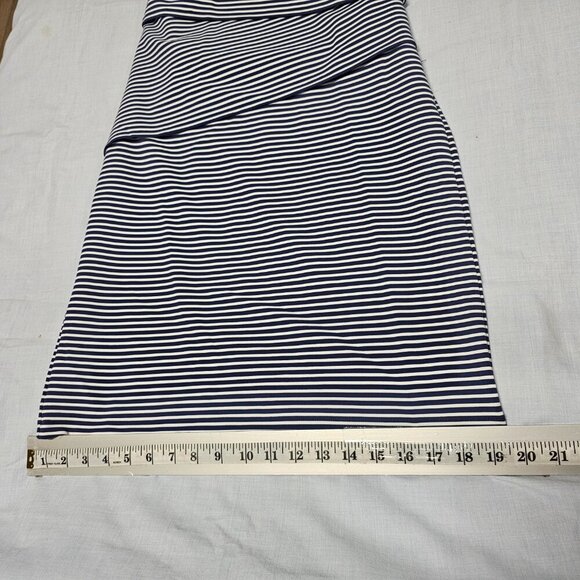 J McLaughlin Nicola Striped Sleeveless Layered Dress Women Size S Blue - Picture 11 of 15